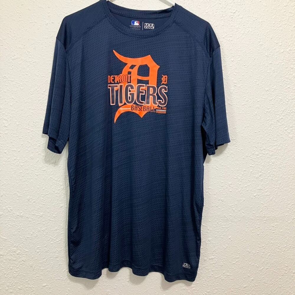 Detroit Tigers TX3 Cool Performance Shirt XL Navy MLB Baseball Tee